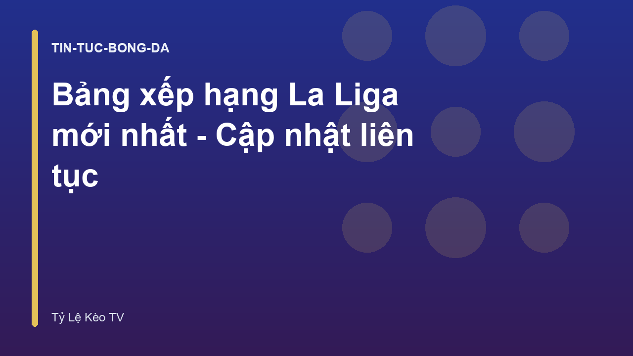 Read more about the article Bảng xếp hạng La Liga mới nhất – Cập nhật liên tục